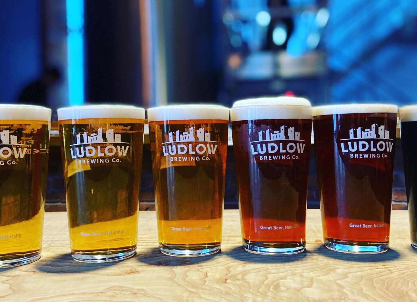 Beers at Ludlow Brewery - shropshire's best breweries